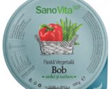 PASTĂ VEGETALĂ TARTINABILĂ DIN BOB CU ARDEI ȘI TARHON 100G SANOVITA