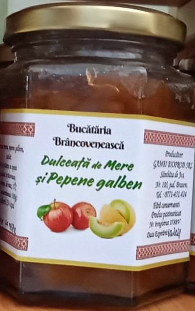 DULCEATA DE MERE SI PEPENE BUCATARIA BRANCOVENEASCA 280GR