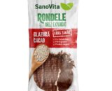 RONDELE DIN OREZ CU GLAZURA DE CACAO FARA ZAHAR 66G SANOVITA