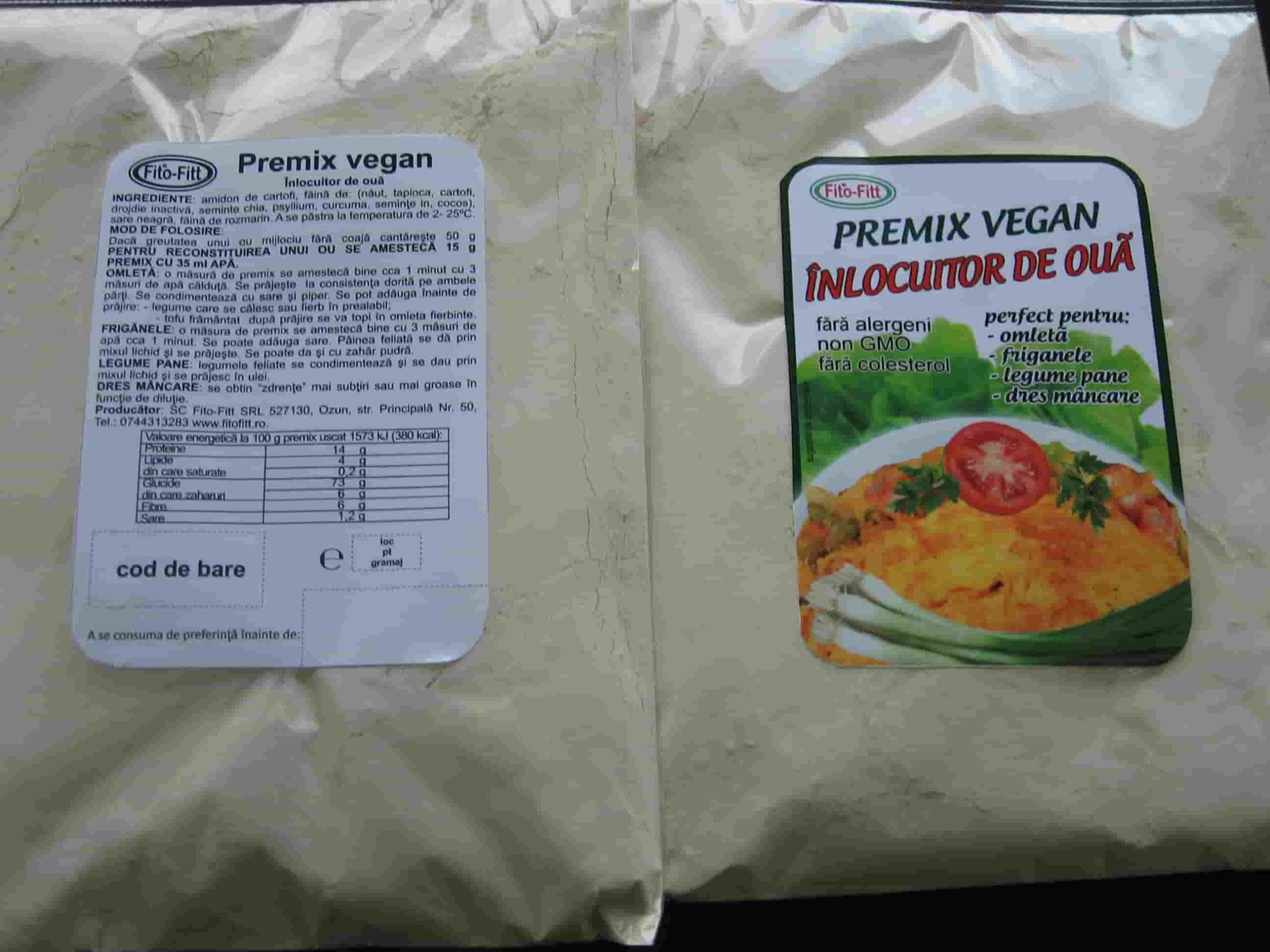 INLOCUITOR PENTRU OU PREMIX VEGETAL 150G FITO-FITT