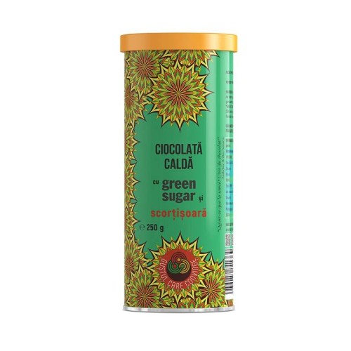 CIOCOLATA CALDA CU GREEN SUGAR SI SCORTISOARA 250G REMEDIA