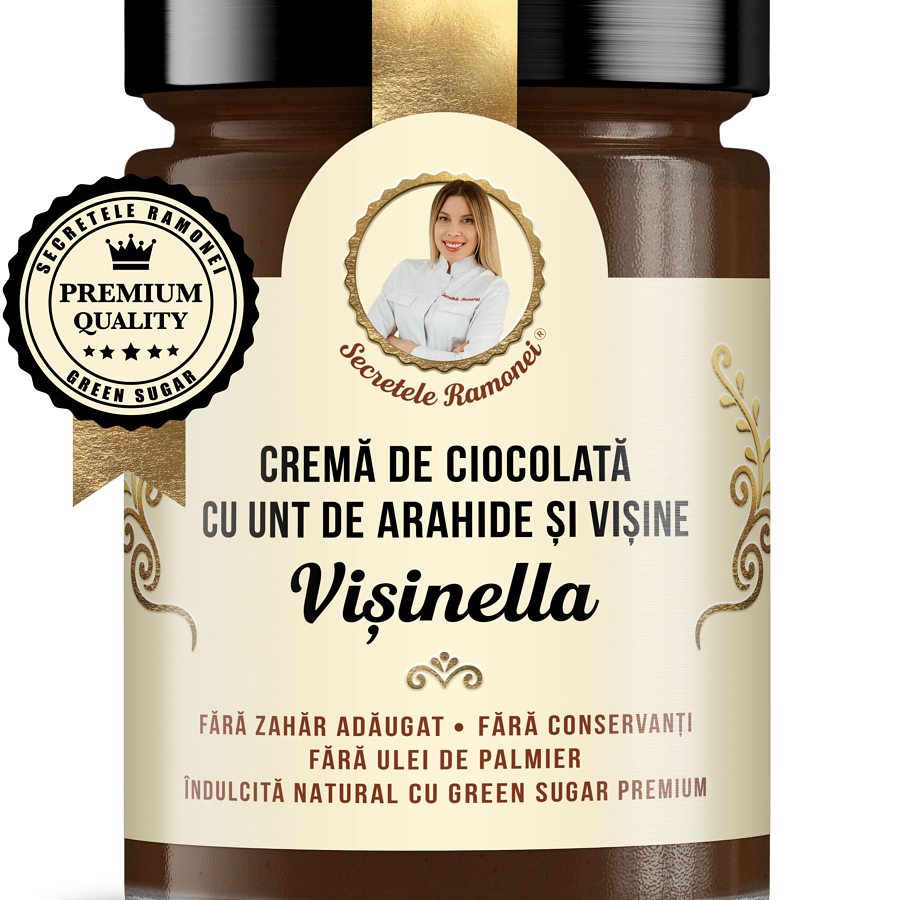 CREMA TARTINABILA CU VISINE VISINELLA 350G SECRETELE RAMONEI