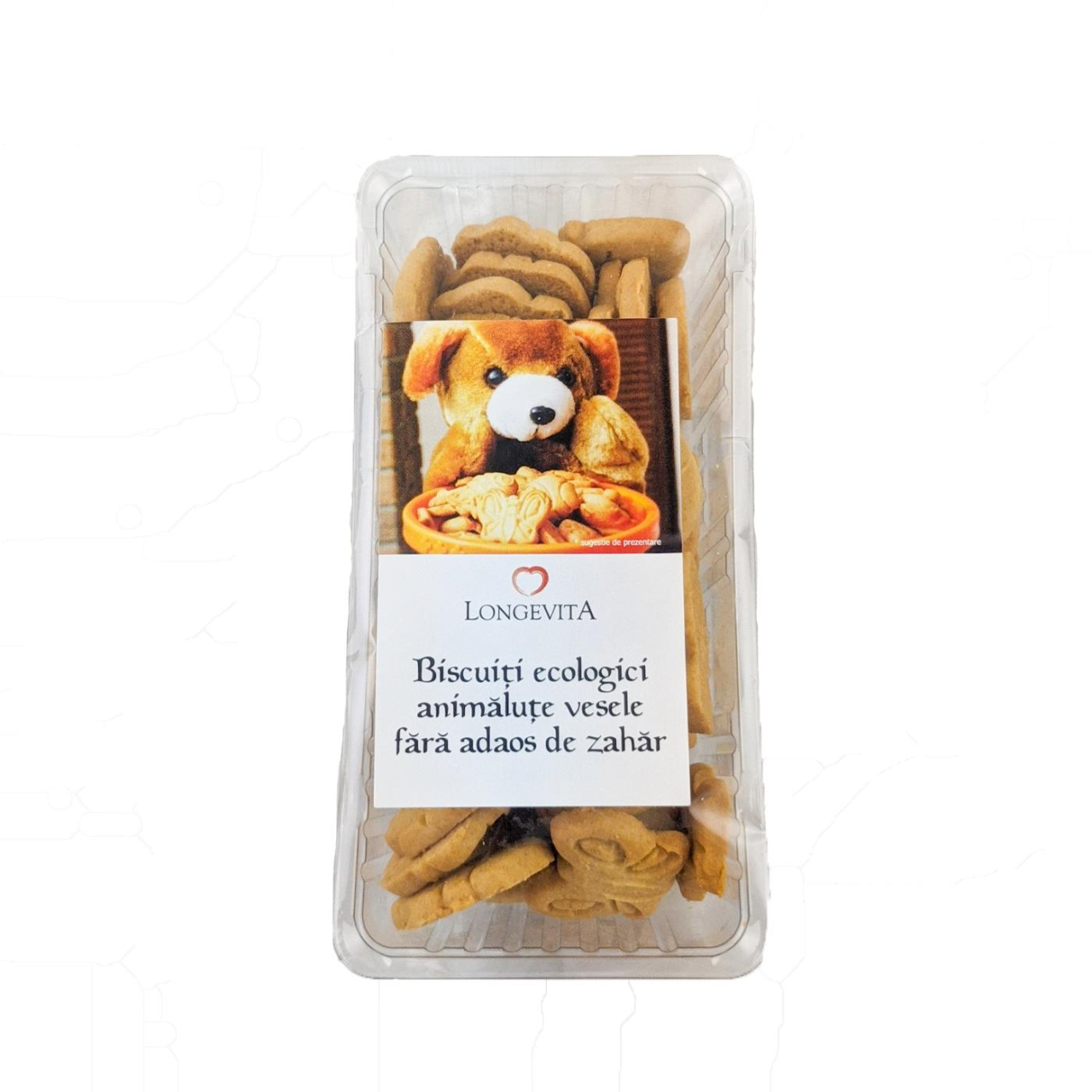 BISCUITI ANIMALUTE VESELE FARA ZAHAR BIO 175G LONGEVITA
