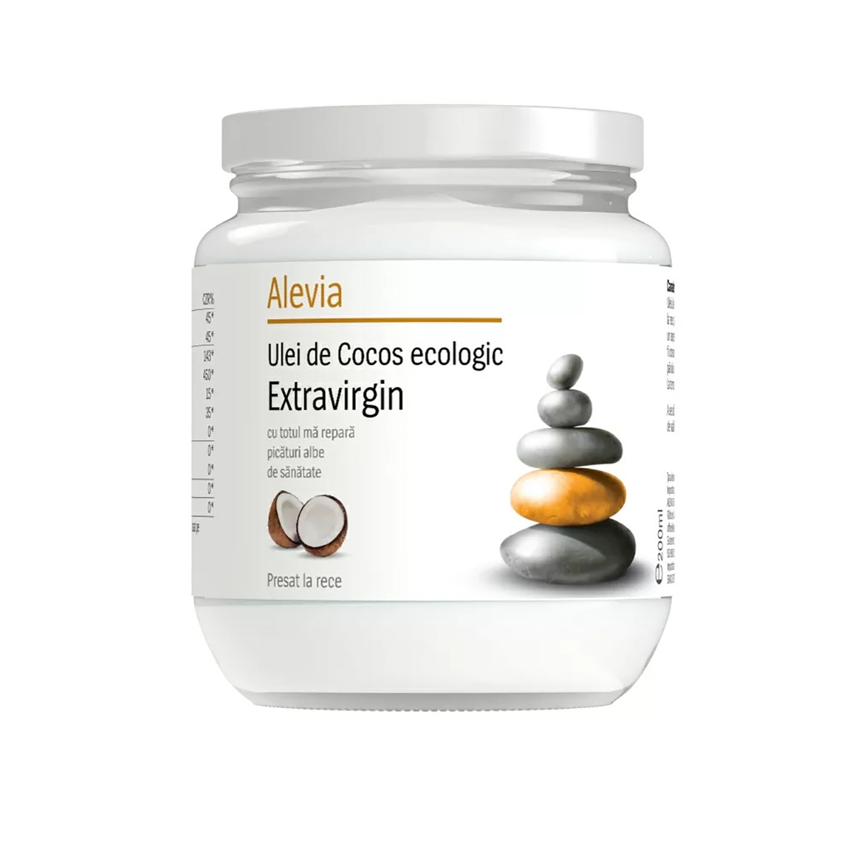 ULEI DE COCOS EXTRAVIRGIN BIO 200ML ALEVIA