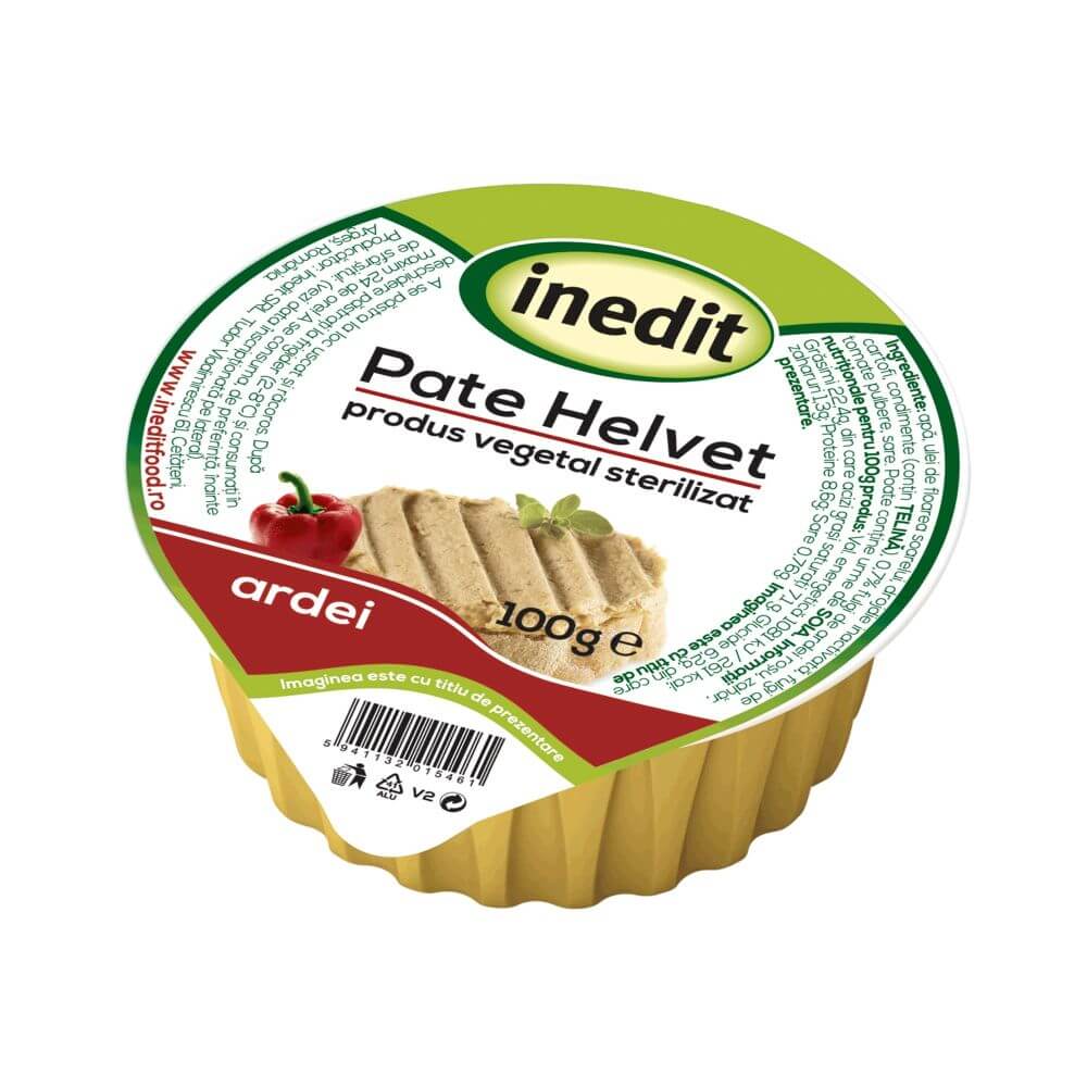 PATE CU ARDEI HELVET 100GR INEDIT