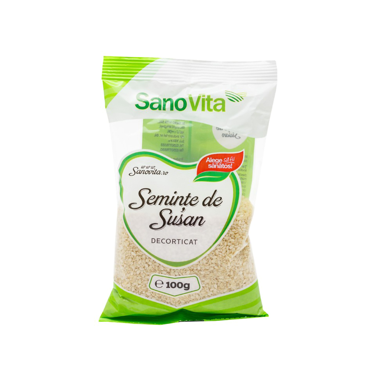 SEMINTE DE SUSAN DECORTICAT 100GR SANOVITA