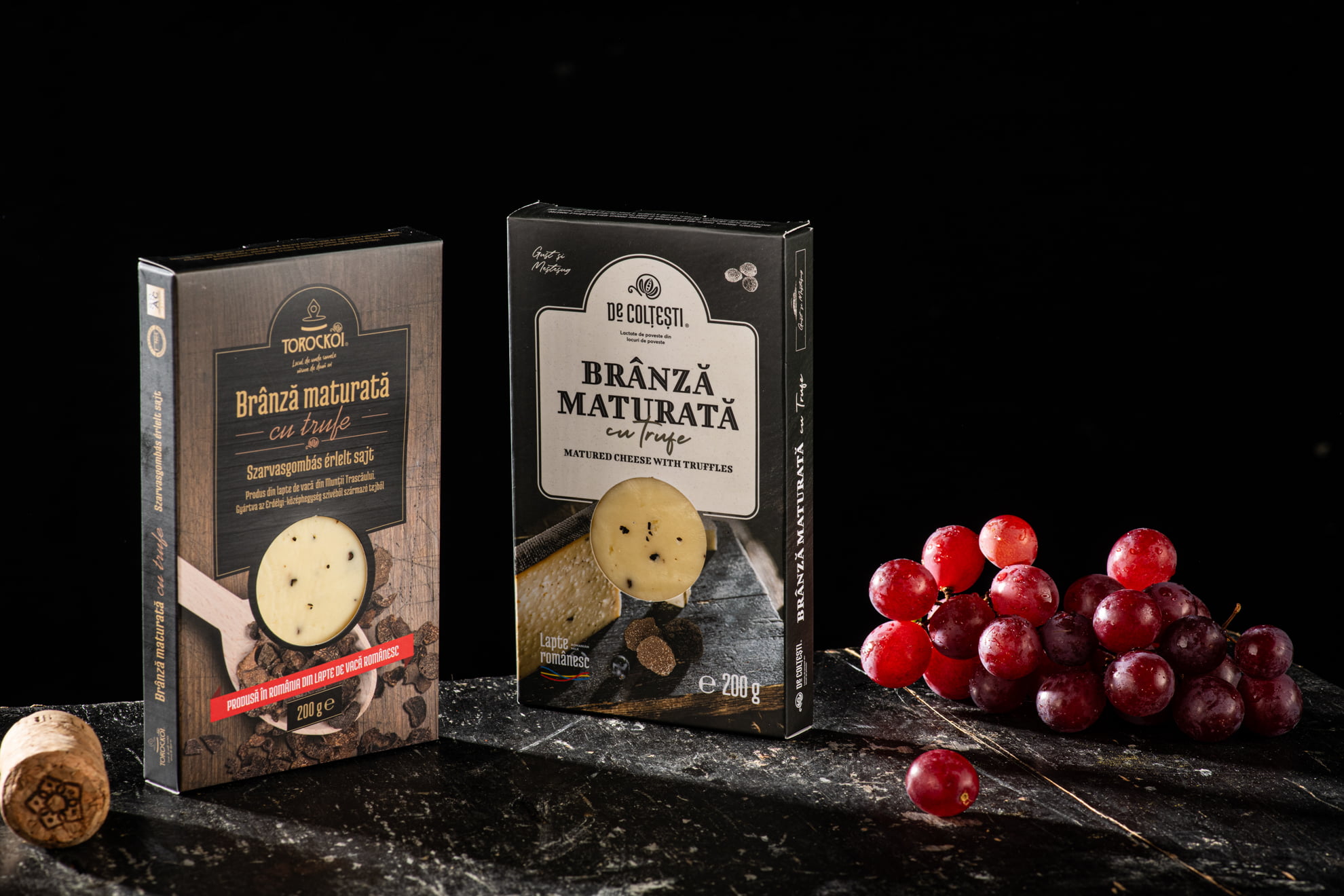 BRANZA MATURATA DE VACA CU TRUFE 200G TOROCKOI/DE COLTESTI