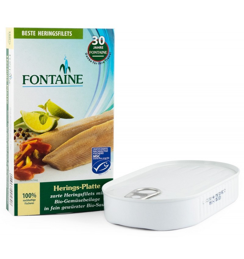 PLATOU DE HERING CU ADAOS DE LEGUME 200G FONTAINE