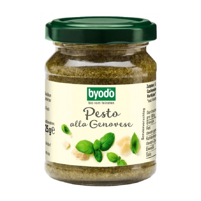 SOS PESTO ALLA GENOVESE BIO FARA GLUTEN 125G BYODO