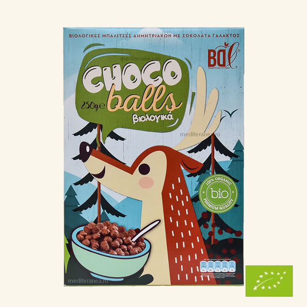 CEREALE CU CIOCOLATA CU LAPTE BIO 250G B.D.L. MON IKE.