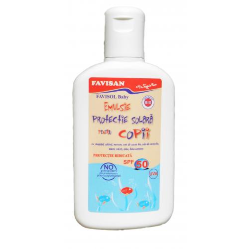 EMULSIE PENTRU PROTECTIE SOLARA PENTRU COPII SPF50 150ML FAVISAN