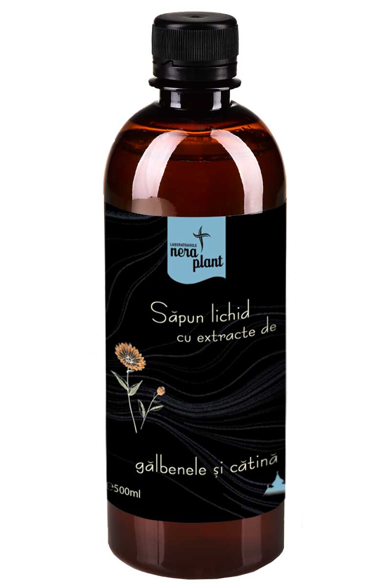 SAPUN LICHID CU GALBENELE SI CATINA 500ML NERA PLANT