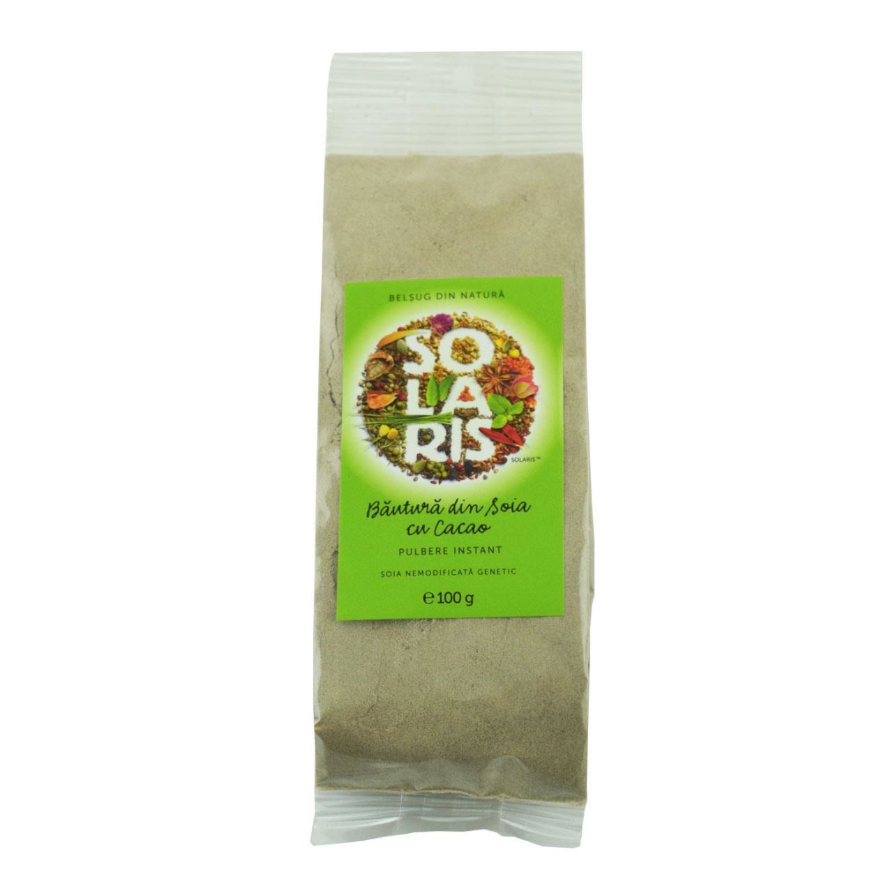 BAUTURA DIN SOIA CU CACAO 100GR SOLARIS