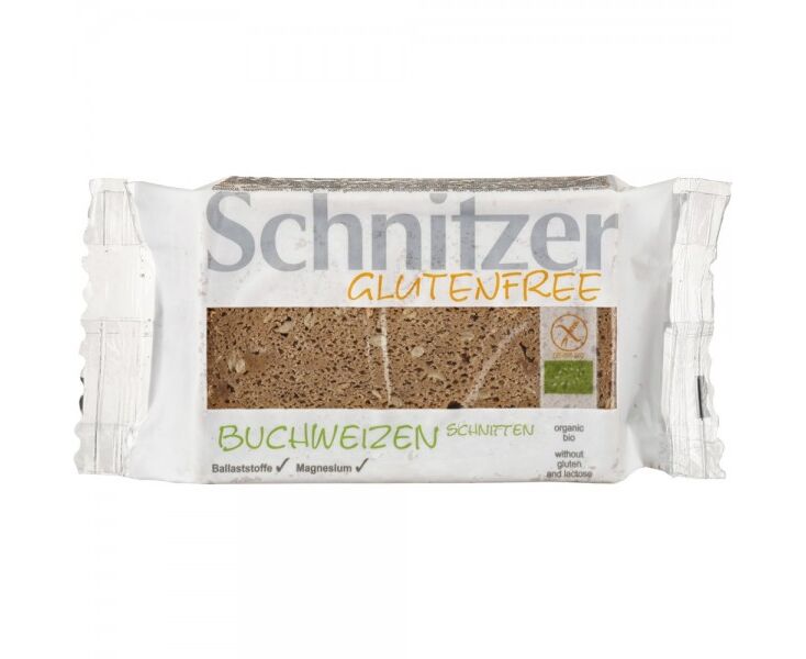 PAINE DIN HRISCA FARA GLUTEN SI LACTOZA 6 FELII BIO 250G SCHNITZER