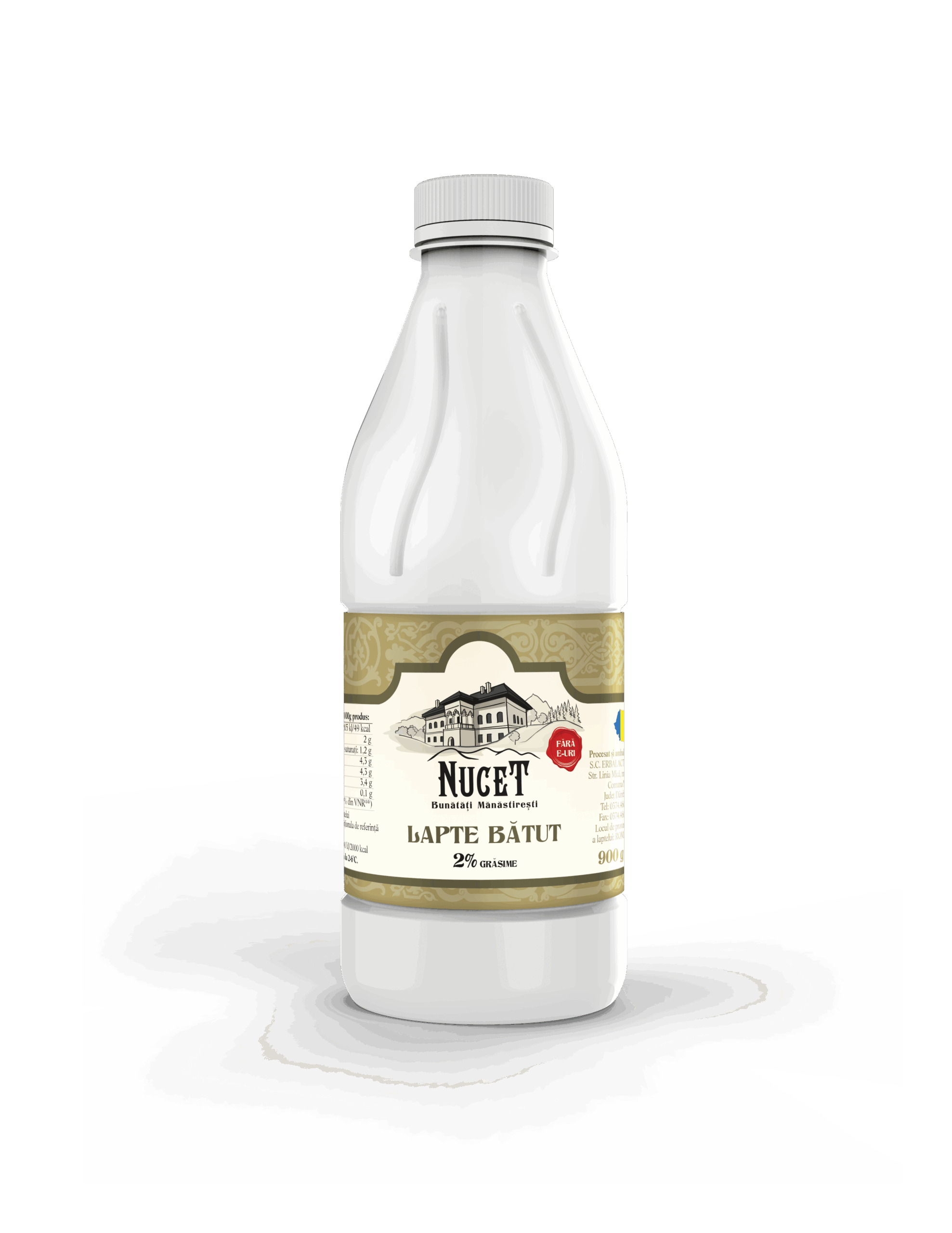 LAPTE BATUT 2% NUCET 330G