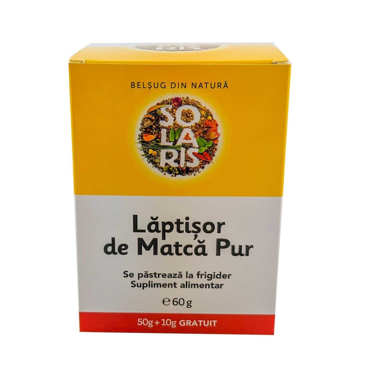 LAPTISOR DE MATCA PUR 50GR+10GR CADOU SOLARIS