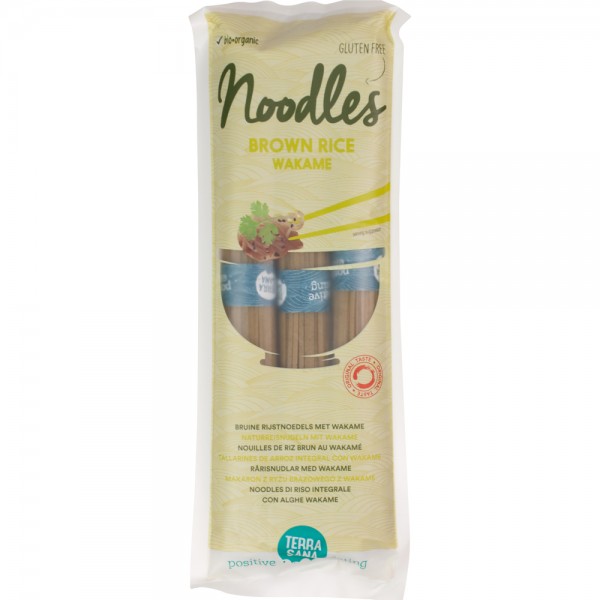 TAIETEI DIN OREZ BRUN CU WAKAME FARA GLUTEN BIO 250G TERRASANA