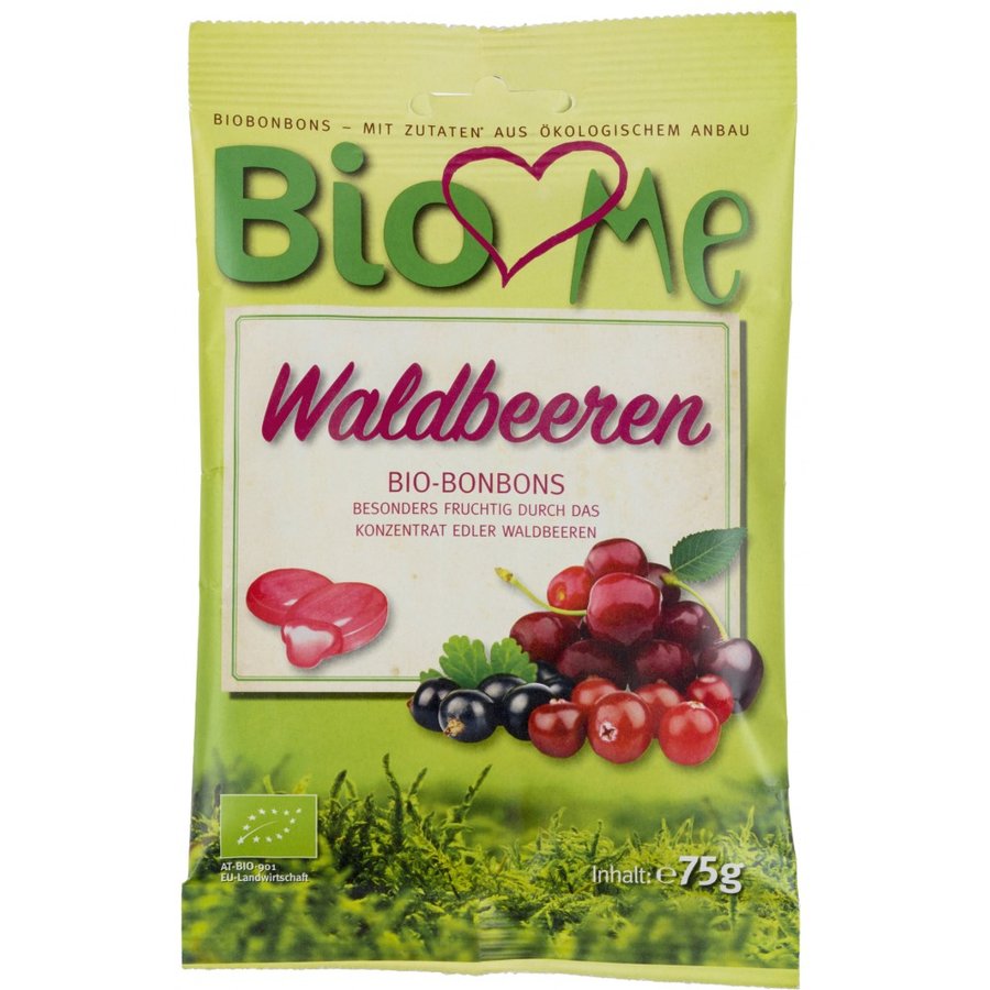 BOMBOANE CU FRUCTE DE PADURE BIO 75G LOVES ME