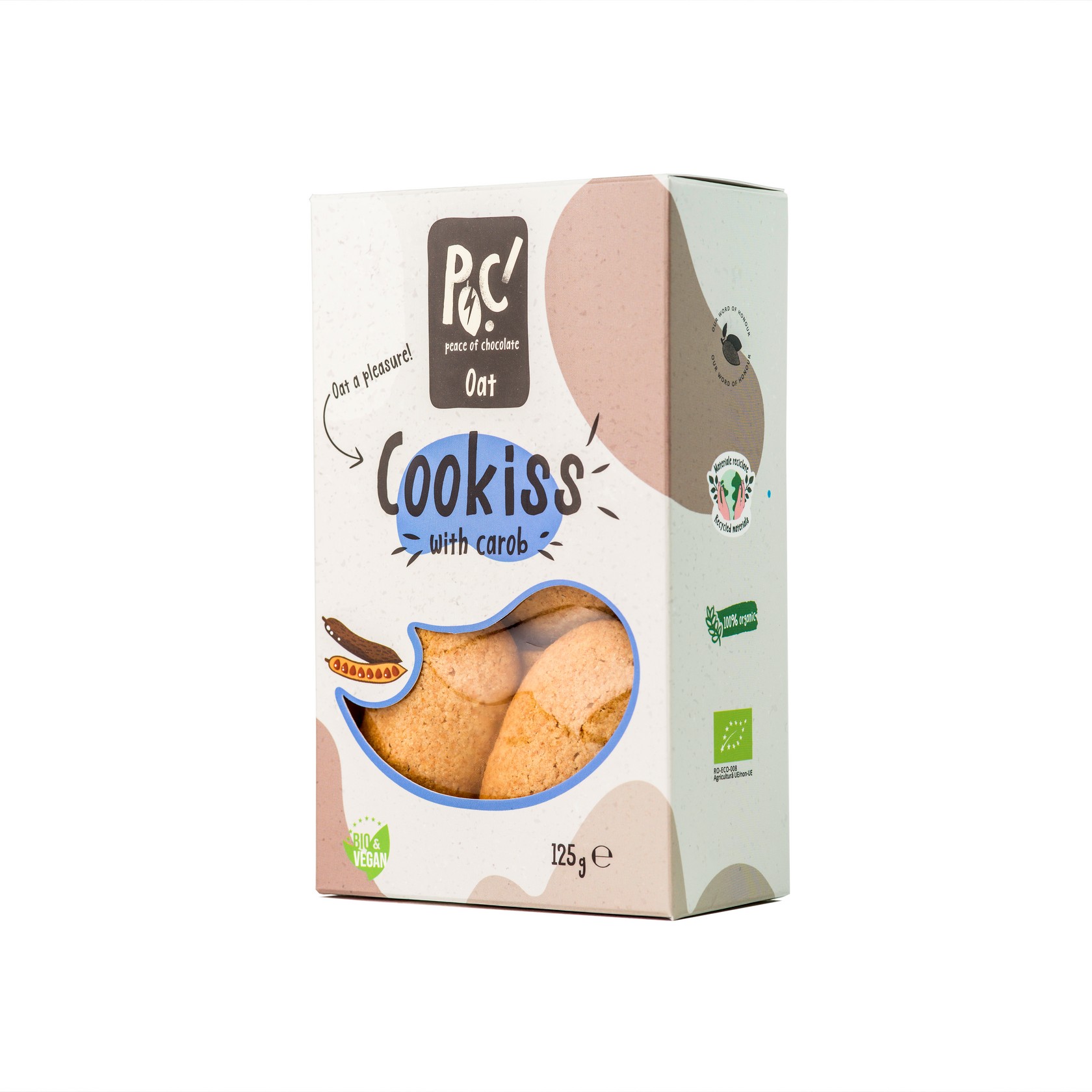 BISCUITI DIN OVAZ CU CAROB BIO 125GR POC SWEETS