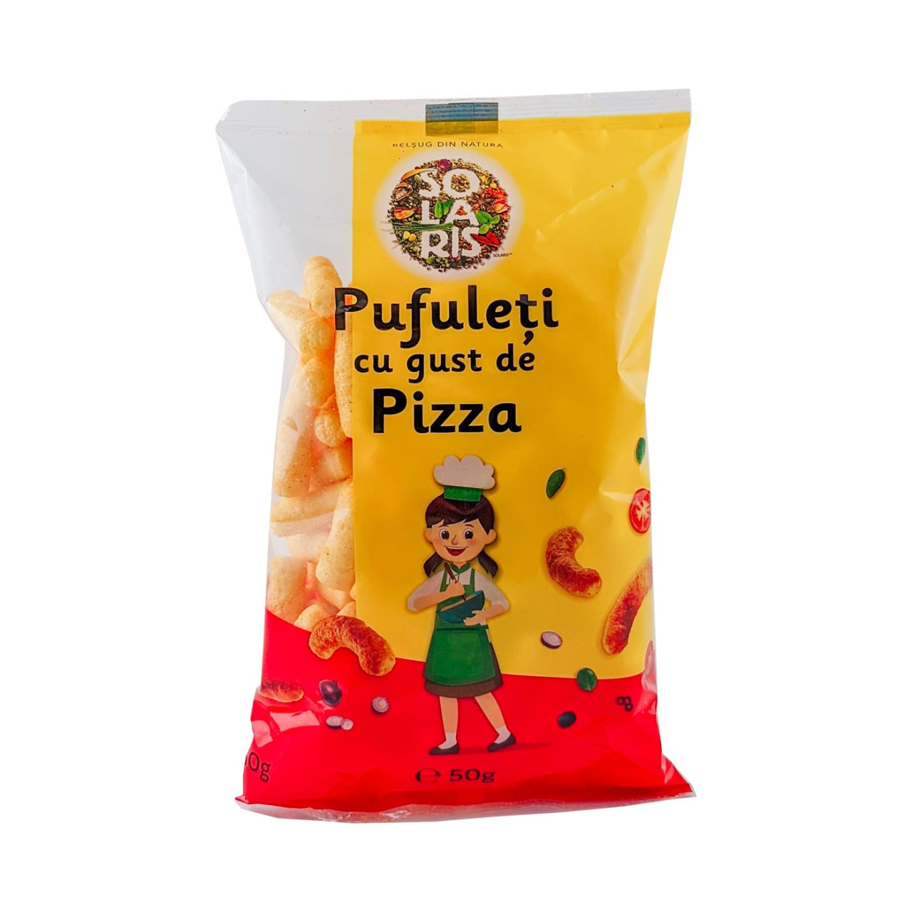 PUFULETI CU GUST DE PIZZA 50GR SOLARIS