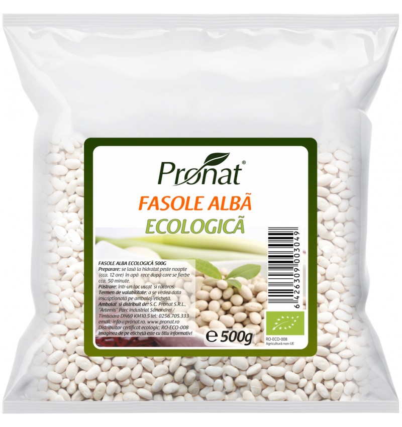 FASOLE ALBA BIO 500GR PRONAT