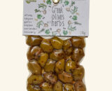 MASLINE VERZI CU ROZMARIN SI CORIANDRU 220G MEDITERANEA GOURMET