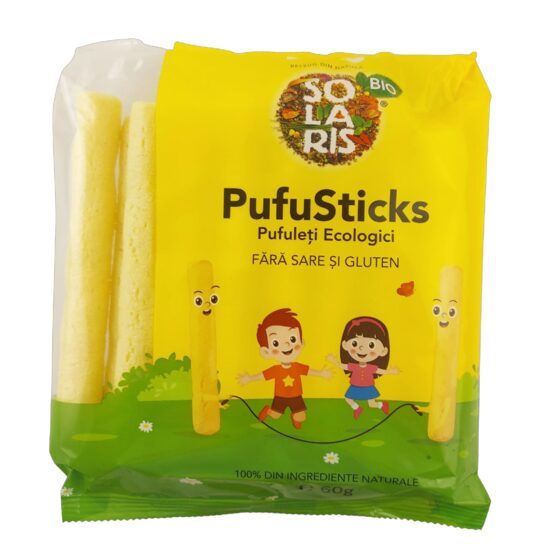PUFULETI FARA SARE SI GLUTEN PUFUSTICKS 60GR SOLARIS