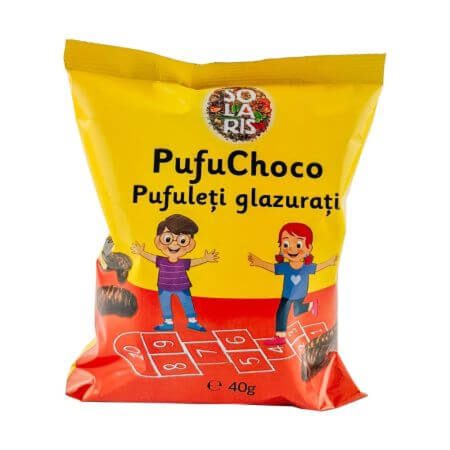 PUFULETI GLAZURATI PUFU CHOCO 40GR SOLARIS