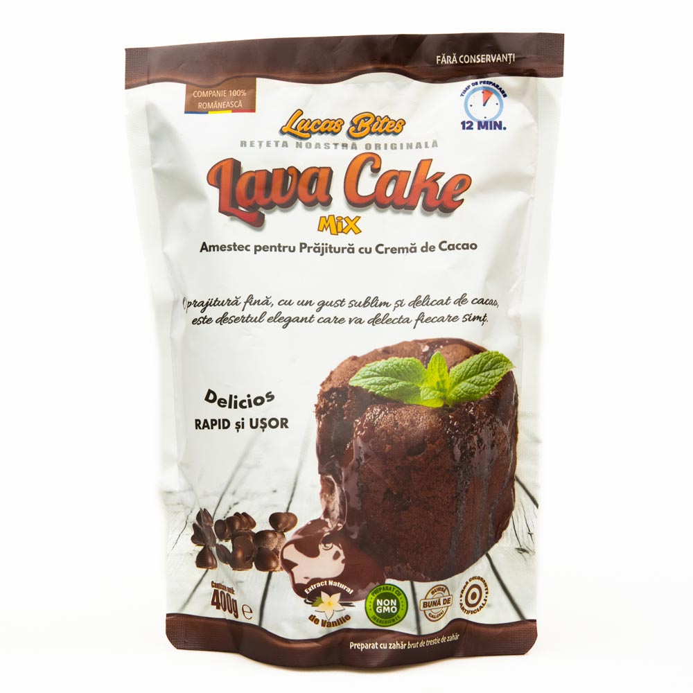 MIX PENTRU LAVA CAKE 400G LUCAS BITES