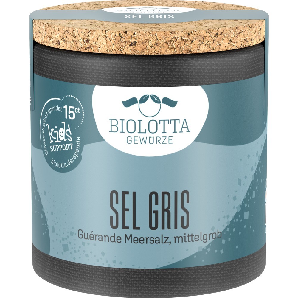 SARE DE MARE GRIS GUERANDE 85G BIOLOTTA