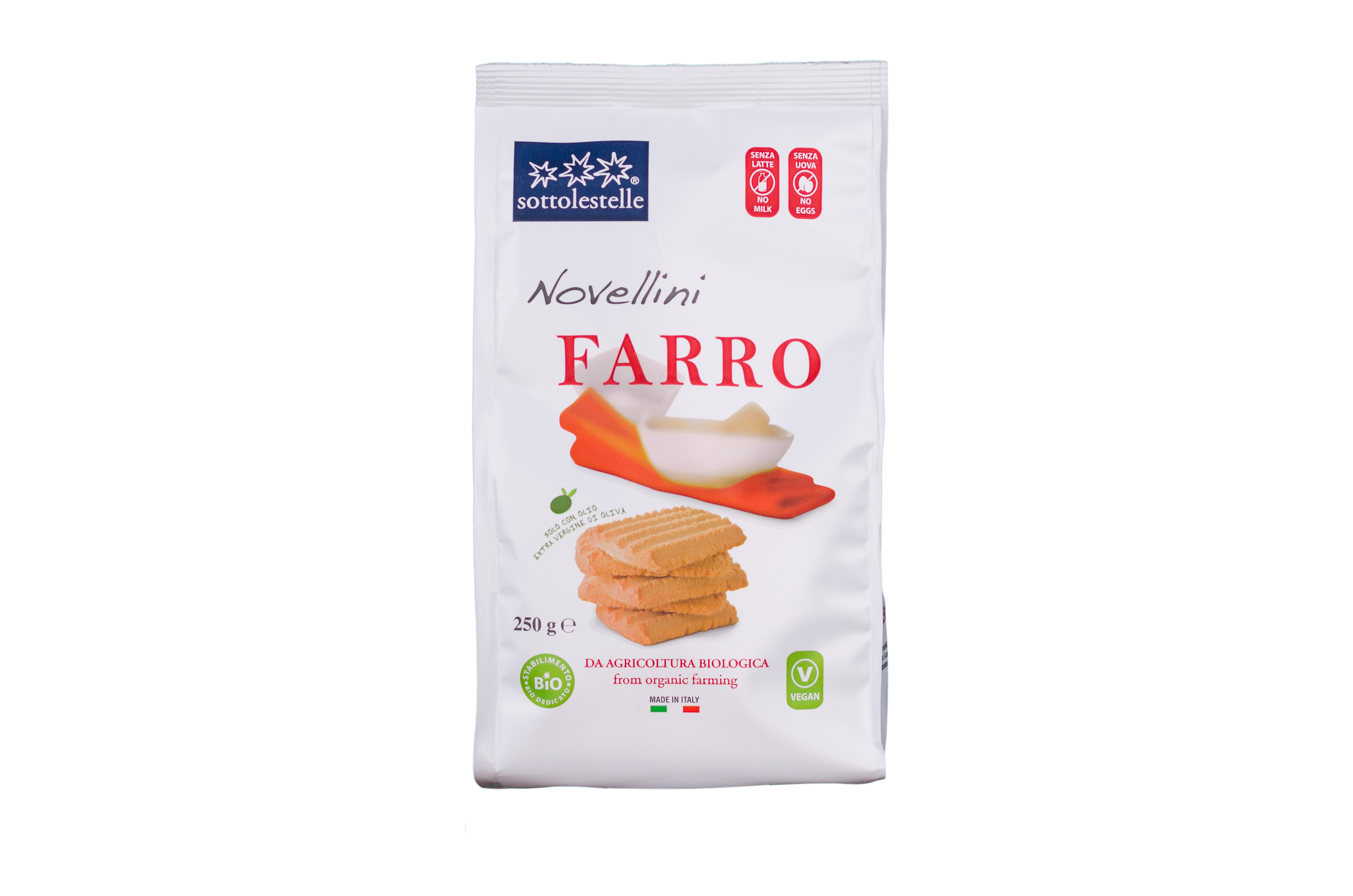 BISCUITI PENTRU COPII DIN GRAU SPELTA NOVELLINI BIO 250G SOTTOLESTELLE