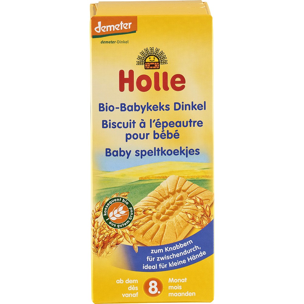 BISCUITI CU SPELTA PENTRU COPII +8 LUNI BIO 150GR HOLLE