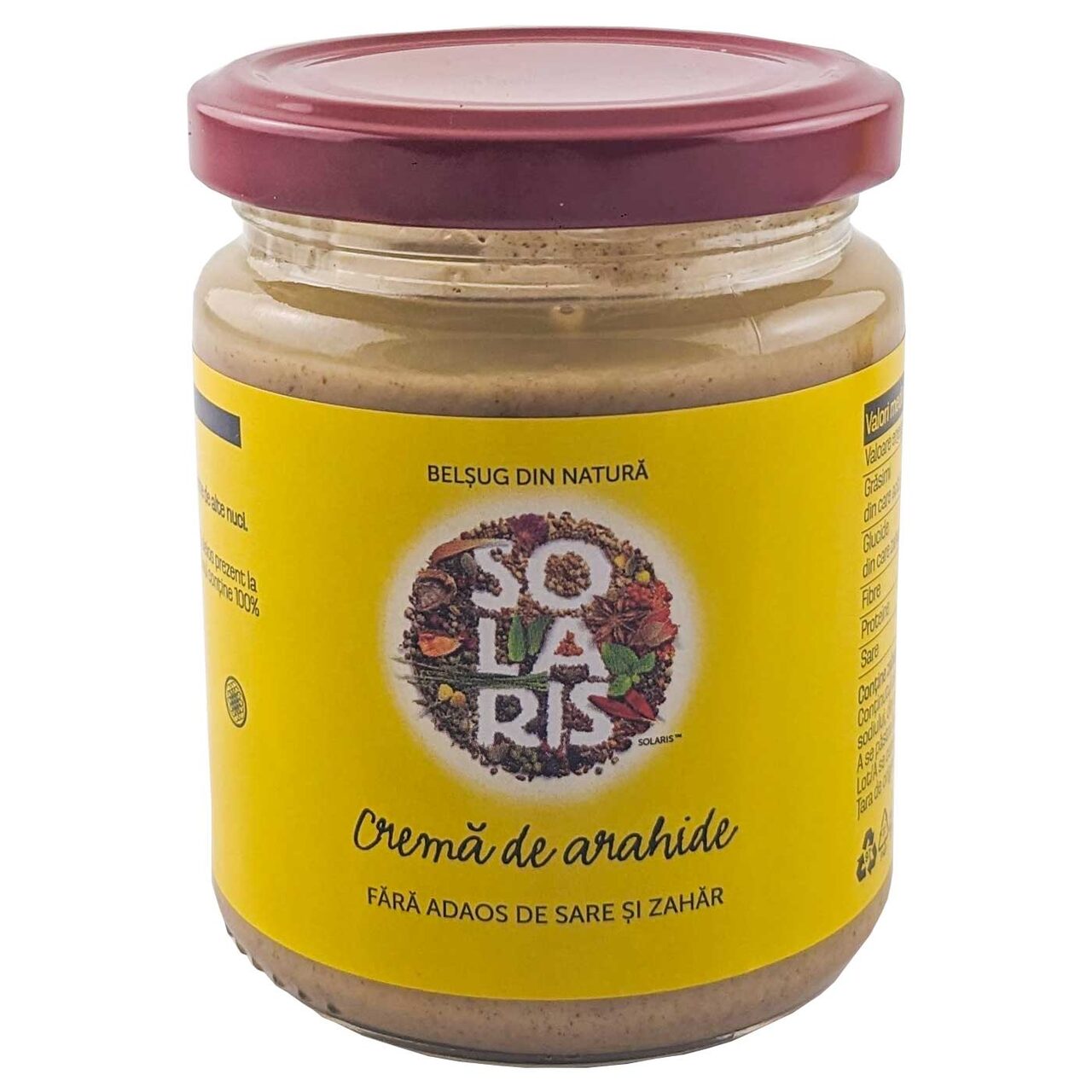 CREMA DE ARAHIDE 250GR SOLARIS
