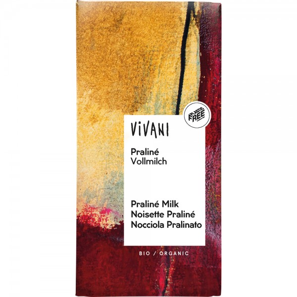 CIOCOLATA CU CREMA DE PRALINE SI LAPTE 100GR VIVANI