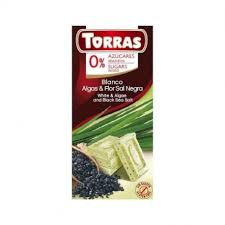 CIOCOLATA ALBA CU ALGE SI SARE DE MARE 75G TORRAS