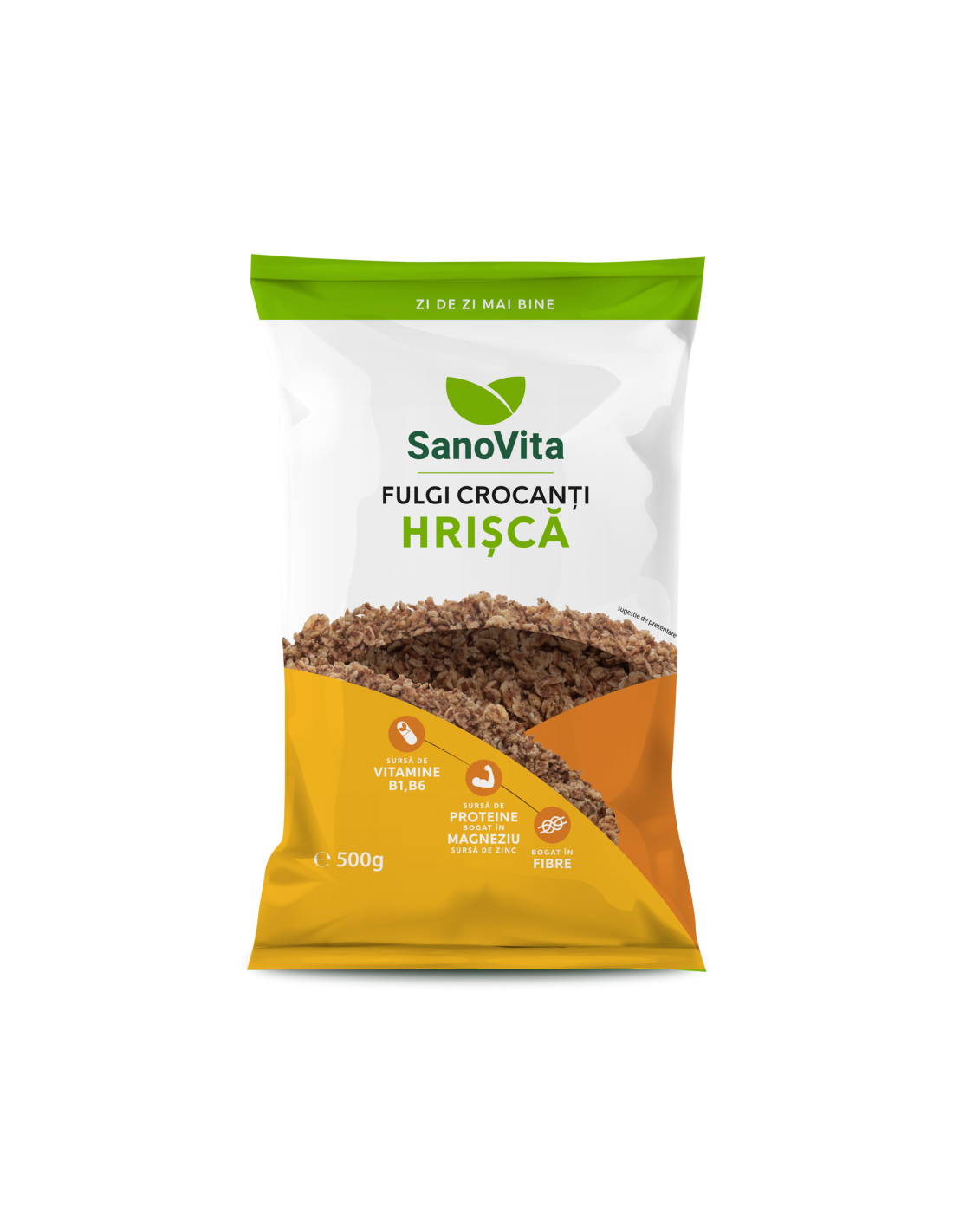 FULGI DE HRISCA CRISPY 500GR SANOVITA